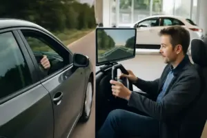 Prova su strada vs simulatore in concessionaria: differenze reali nella valutazione dell’auto