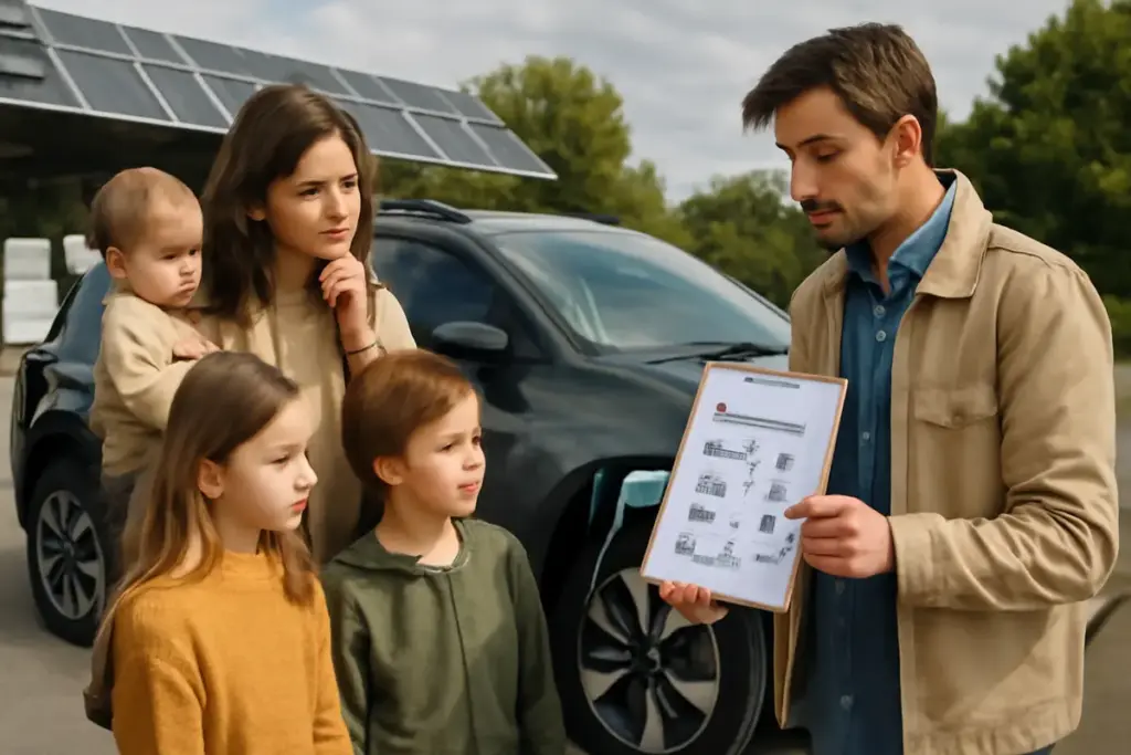 Come scegliere l’auto elettrica giusta per la famiglia numerosa: i fattori decisivi